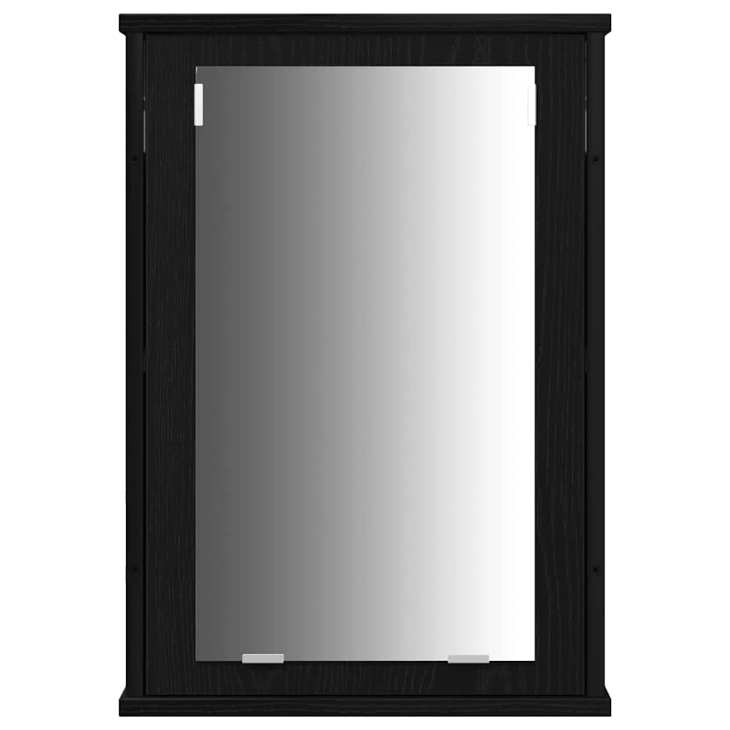 3 Piece Bathroom Furniture Set Black Oak Engineered Wood - Bargainia.com - 8721158868510 - 3334393