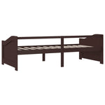 3 - Seater Day Bed without Mattress Dark Brown 90x200cm - Bargainia.com - 