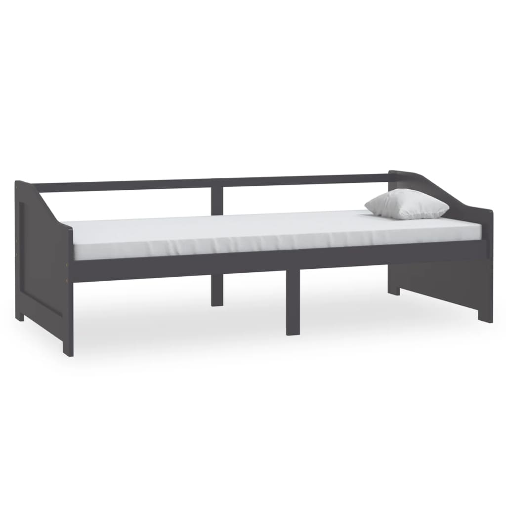 3 - Seater Day Bed without Mattress Dark Grey 90x200cm - Bargainia.com - 