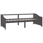 3 - Seater Day Bed without Mattress Dark Grey 90x200cm - Bargainia.com - 