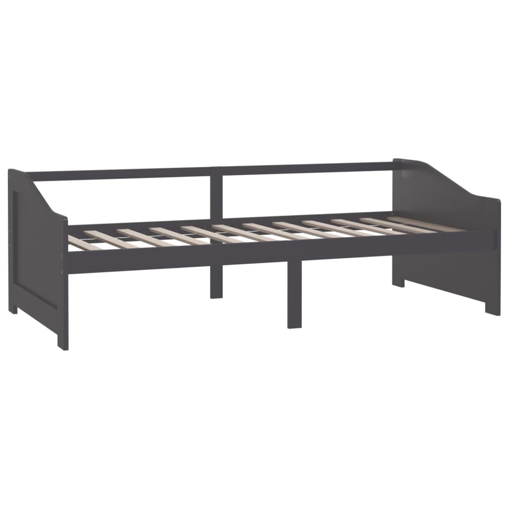 3 - Seater Day Bed without Mattress Dark Grey 90x200cm - Bargainia.com - 