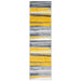 Yellow, Grey & White Abstract Lines Stair Runner / Kitchen Mat - Texas (Custom Sizes Available)-5056150270836-Bargainia.com
