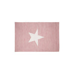 Pink and White Star Rug