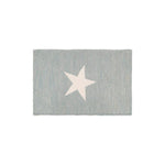 Grey and White Star Rug