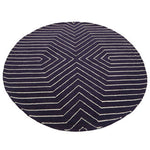 Bosie Moyo Blue And White Round Rug