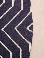 Bosie Moyo Blue And White Round Rug