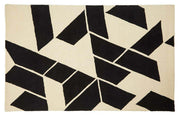 Bosie Milana Large Black and White Geometric Rug