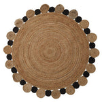 Bosie Demir Large Natural And Black Jute Rug