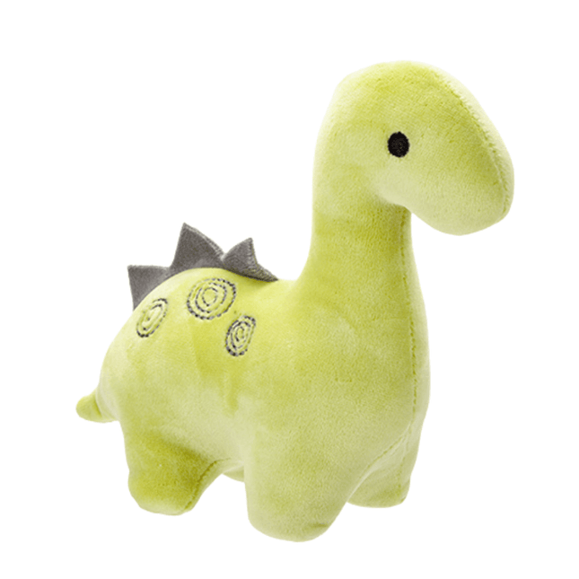 Stuffed green dinosaur sales