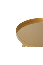 Alvaro Gold Set Of 2 Round Coffee Tables