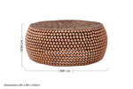 Templar Beaded Iron Copper Coffee Table