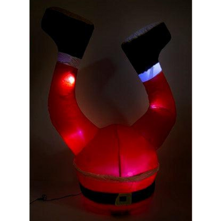 Christmas Inflatable Outoodr LED Santa Buried Decoration 1.2M