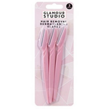 Glamour Studio Hair Removal Dermaplaning Blades 3 Pack-5050565527912-Bargainia.com