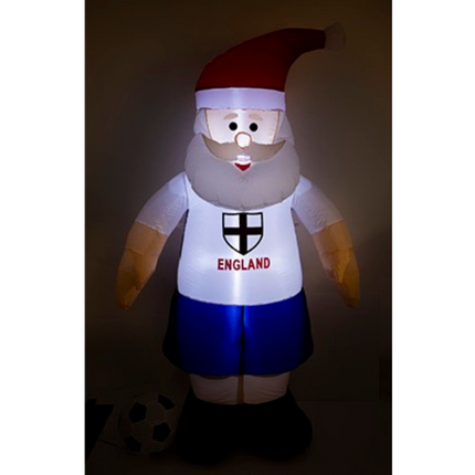 Christmas Outdoor Inflatable LED Football Santa Decoration - 1.8M