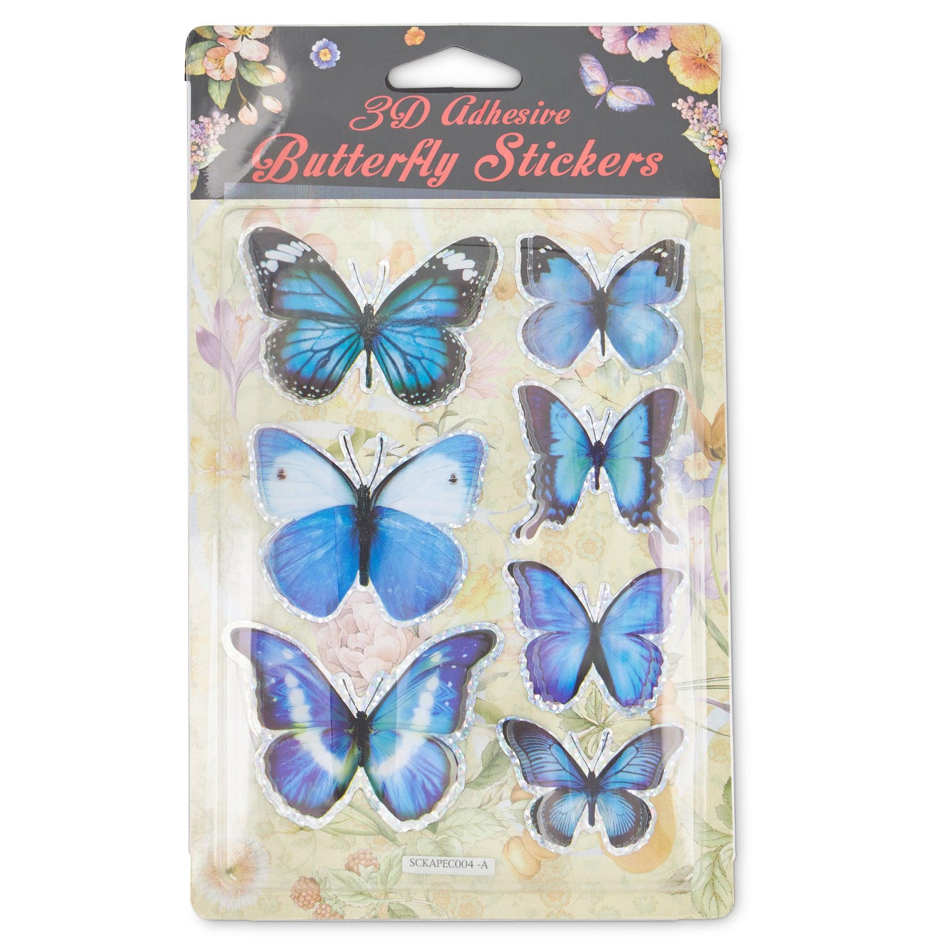 3D Butterfly Stickers - Assorted Colours - Bargainia.com - 5033849025618 - TY34715339