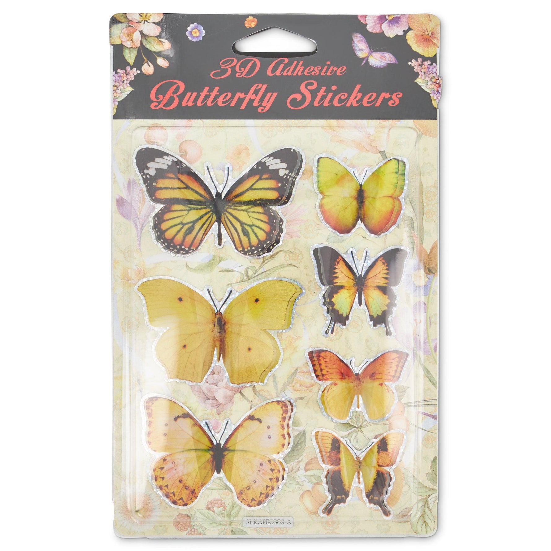 3D Butterfly Stickers - Assorted Colours - Bargainia.com - 