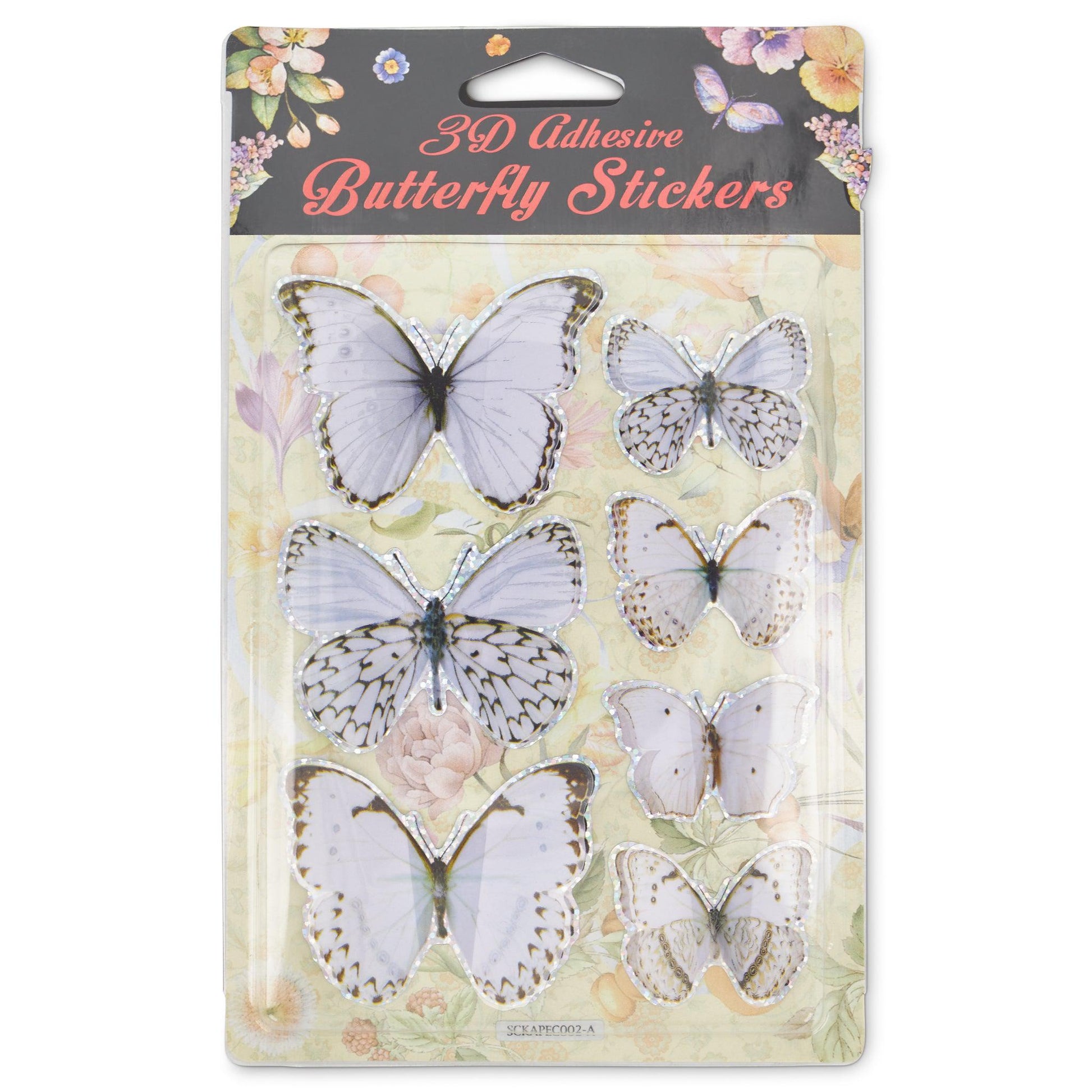 3D Butterfly Stickers - Assorted Colours - Bargainia.com - 5033849025618 - TY34715339