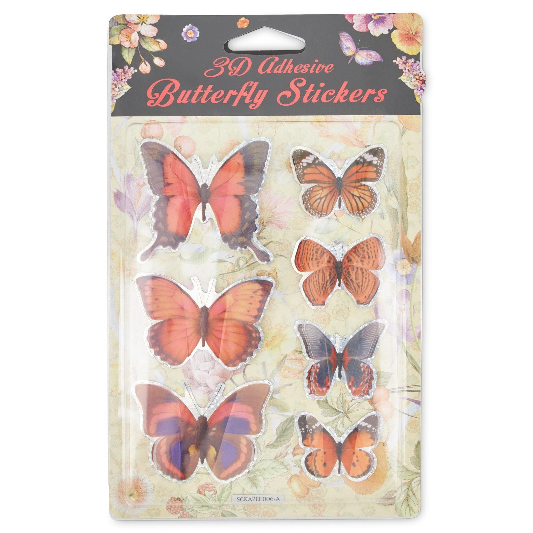 3D Butterfly Stickers - Assorted Colours - Bargainia.com - 