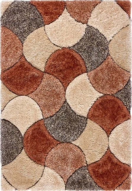 3D Carved Rug Geometric Design - Bargainia.com - 5026134637078 - 3DSCLP_TERRAC_80X150