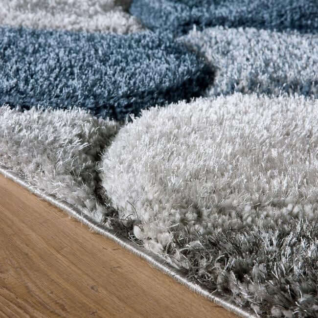 3D Carved Rug Geometric Design - Bargainia.com - 5026134637139 - 3DSCLP_NAVYXX_80X150