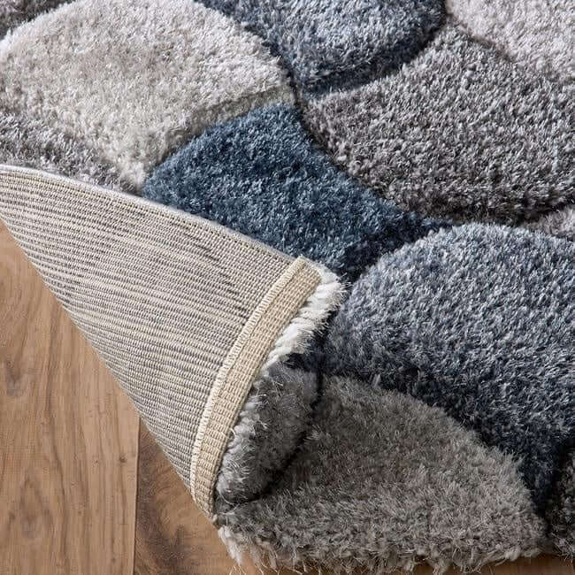 3D Carved Rug Geometric Design - Bargainia.com - 5026134637139 - 3DSCLP_NAVYXX_80X150