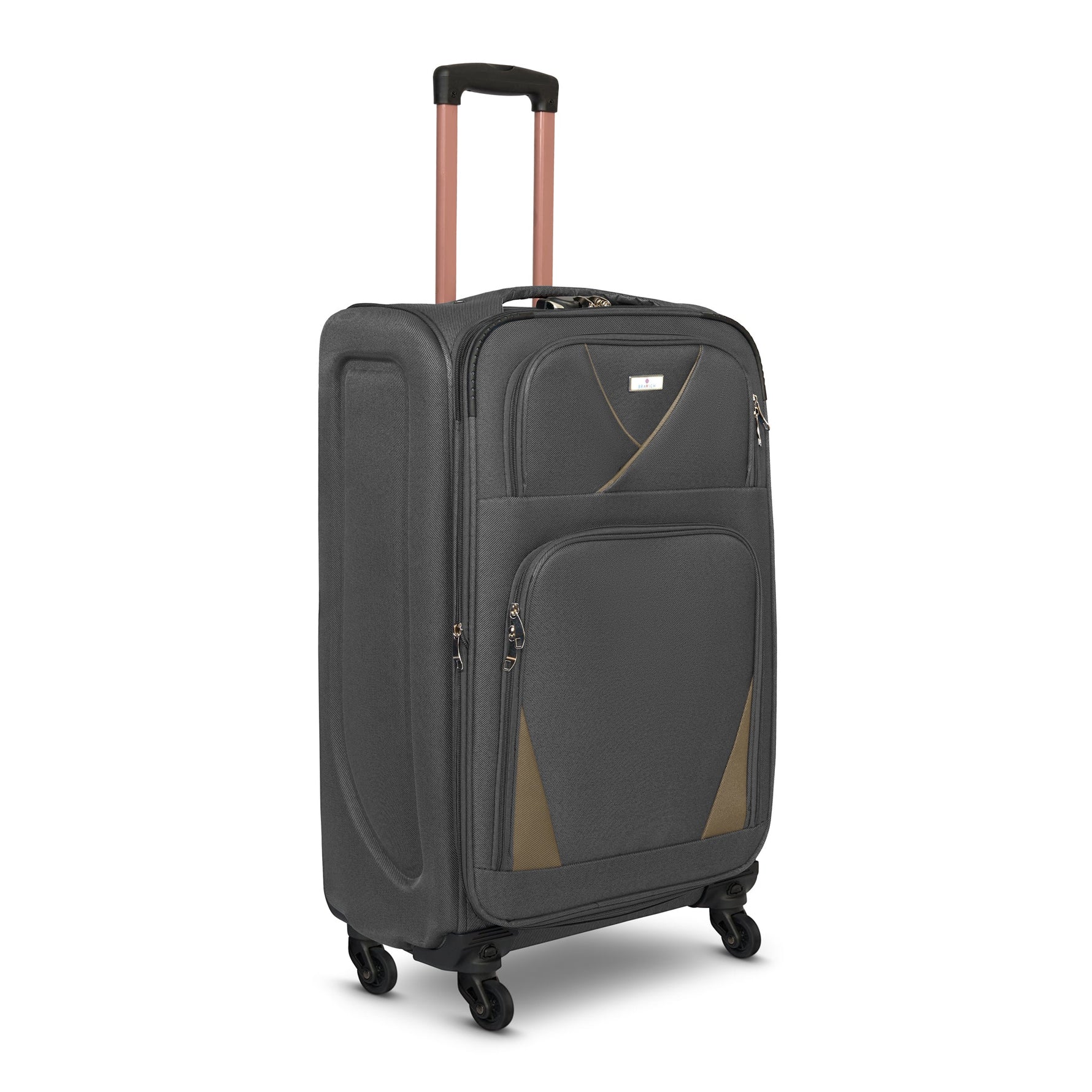 4 - Wheel Suitcase Set Soft Shell Luggage, Set of 4 L,M,S,Cabin - Assorted Colours - Bargainia.com - 