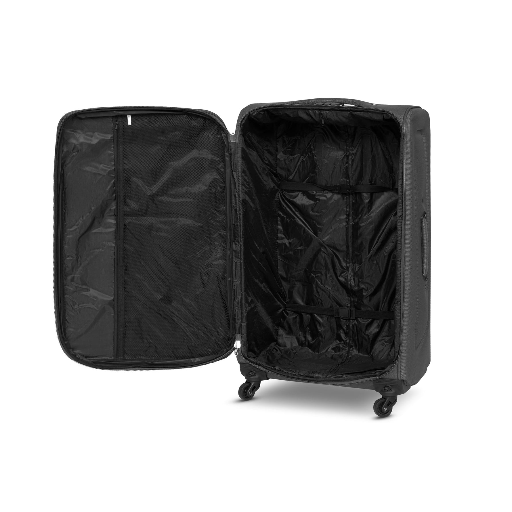 4 - Wheel Suitcase Set Soft Shell Luggage, Set of 4 L,M,S,Cabin - Assorted Colours - Bargainia.com - 