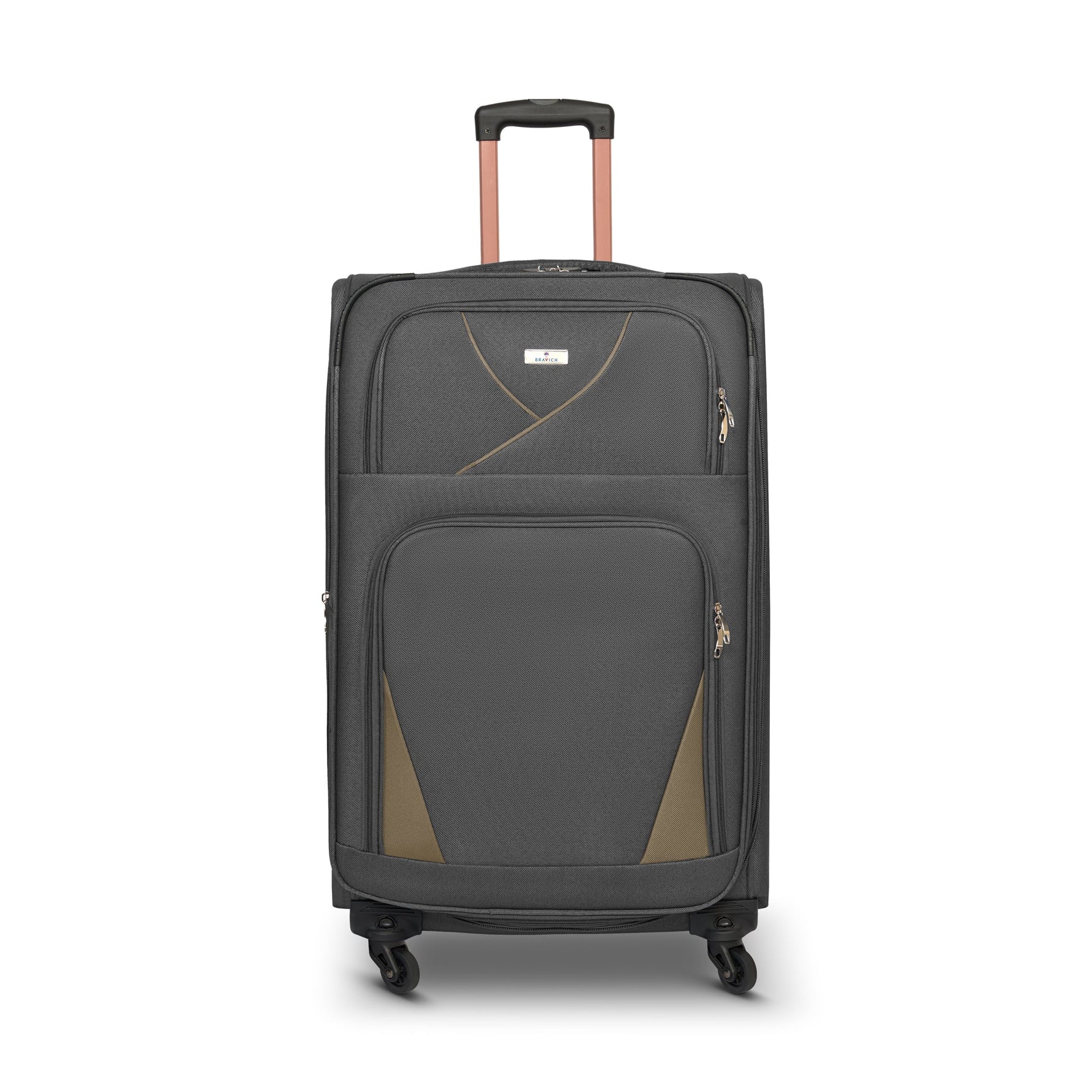 4 - Wheel Suitcase Set Soft Shell Luggage, Set of 4 L,M,S,Cabin - Assorted Colours - Bargainia.com - 