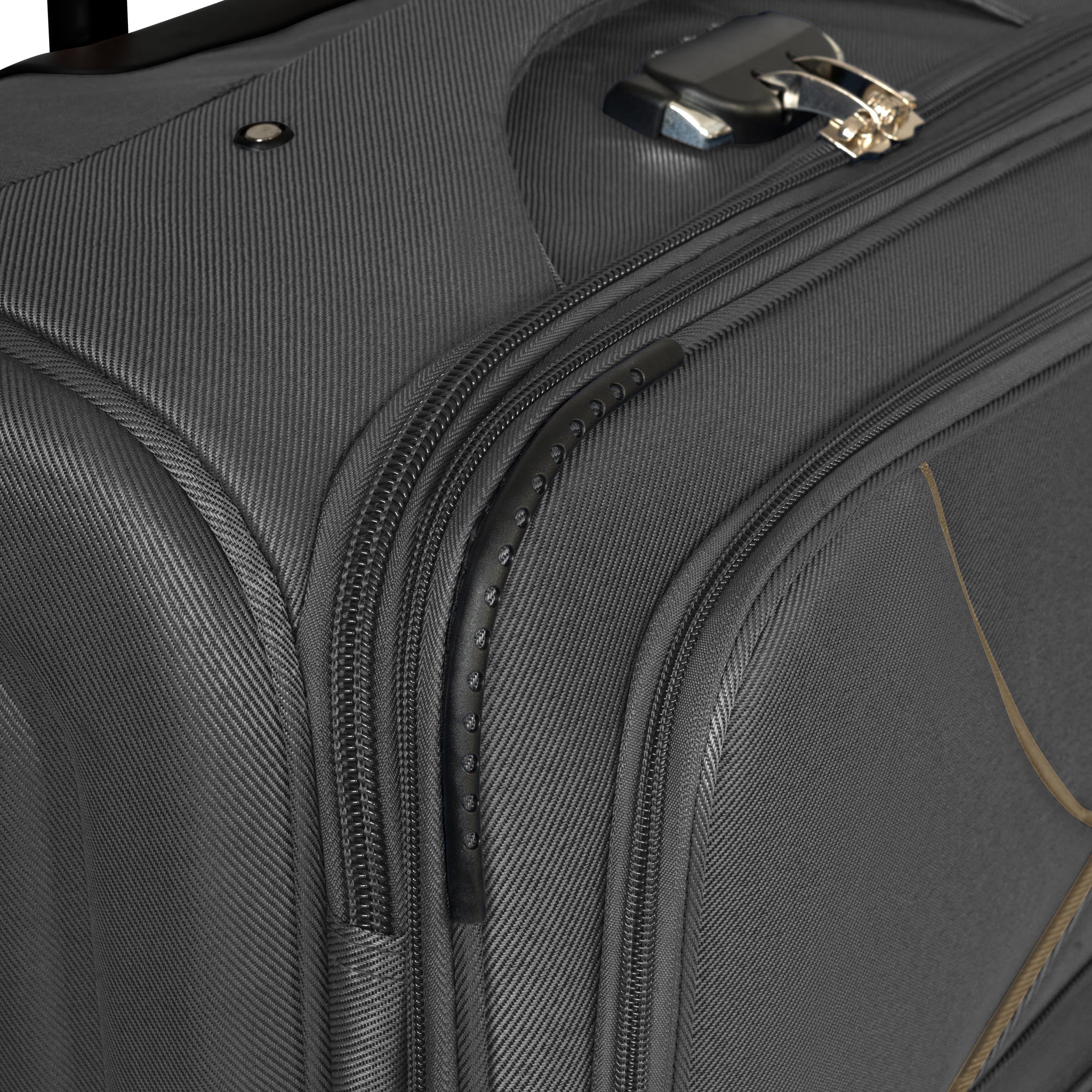 4-Wheel Suitcase Set Soft Shell Luggage, Set of 4 L,M,S,Cabin - Assorted Colours