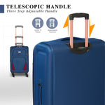 4 - Wheel Suitcase Set Soft Shell Luggage, Set of 4 L,M,S,Cabin - Assorted Colours - Bargainia.com - 