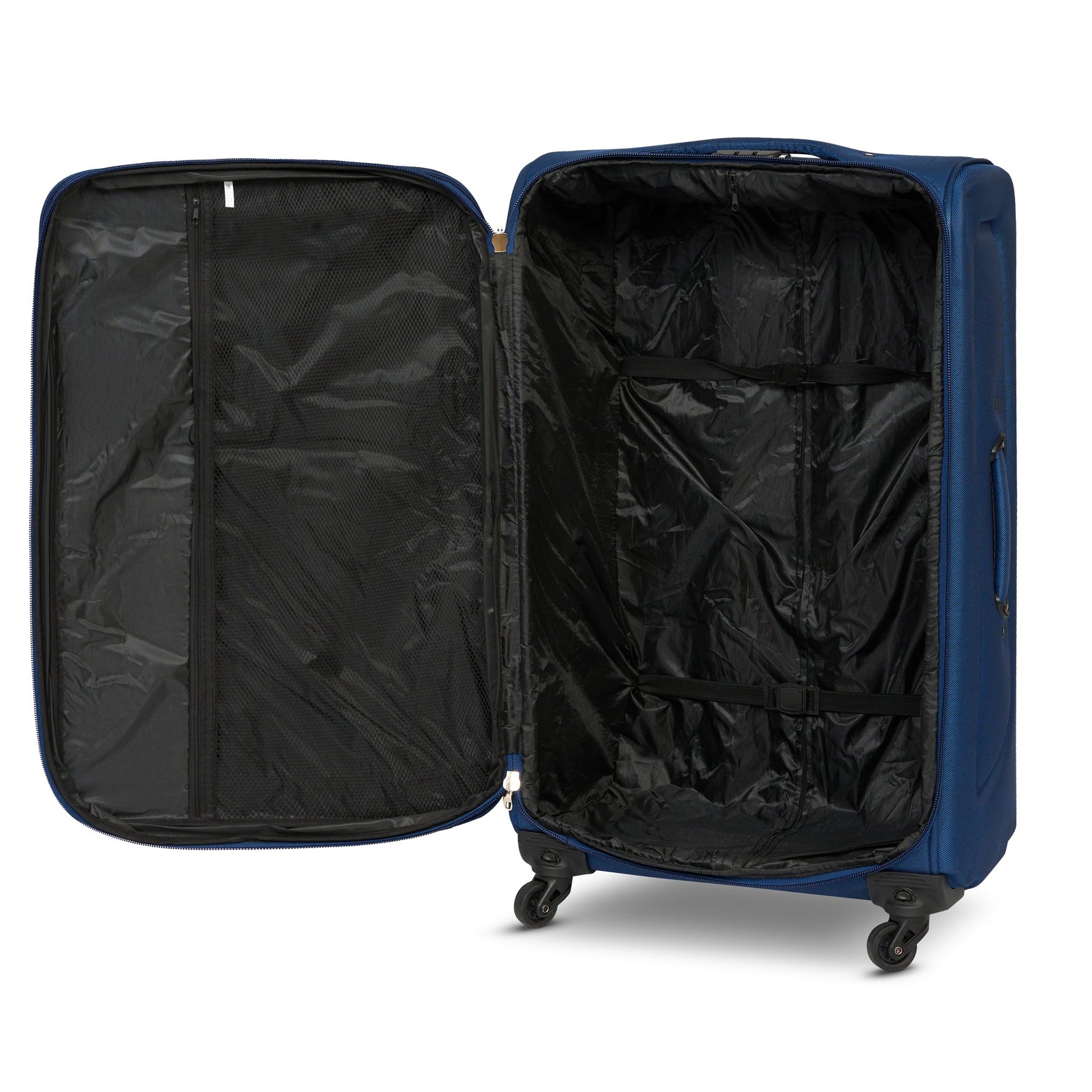 4 - Wheel Suitcase Set Soft Shell Luggage, Set of 4 L,M,S,Cabin - Assorted Colours - Bargainia.com - 