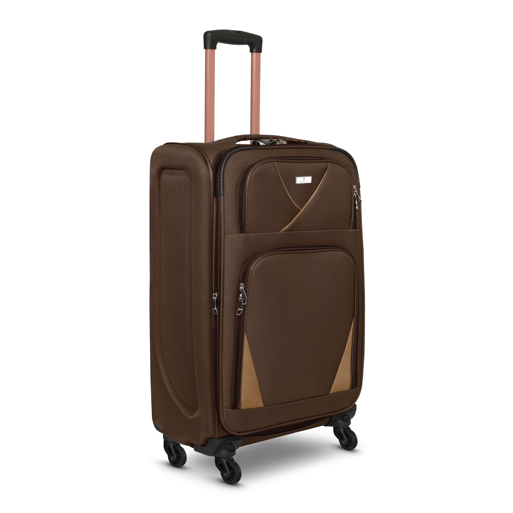 4 - Wheel Suitcase Set Soft Shell Luggage, Set of 4 L,M,S,Cabin - Assorted Colours - Bargainia.com - 