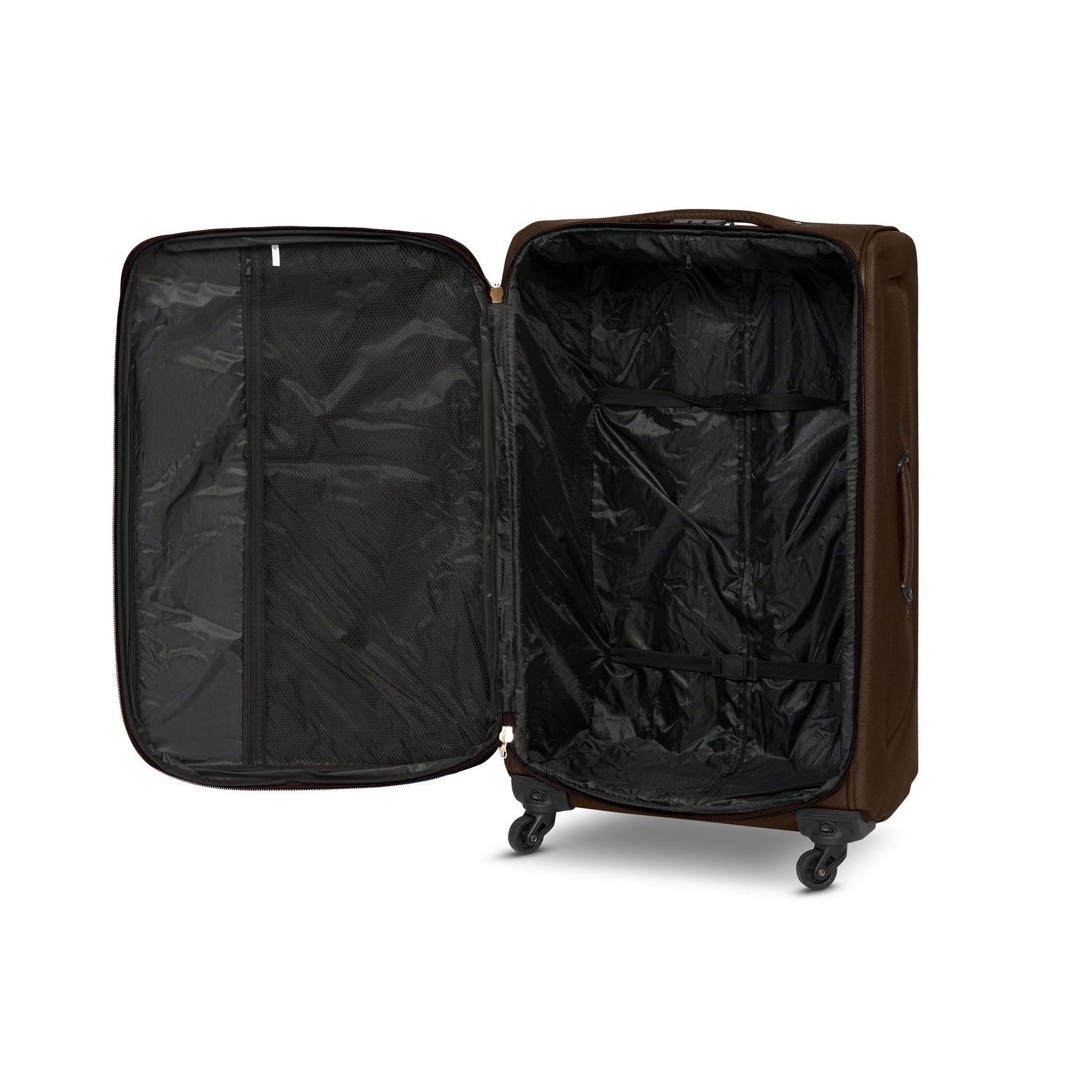 4 - Wheel Suitcase Set Soft Shell Luggage, Set of 4 L,M,S,Cabin - Assorted Colours - Bargainia.com - 