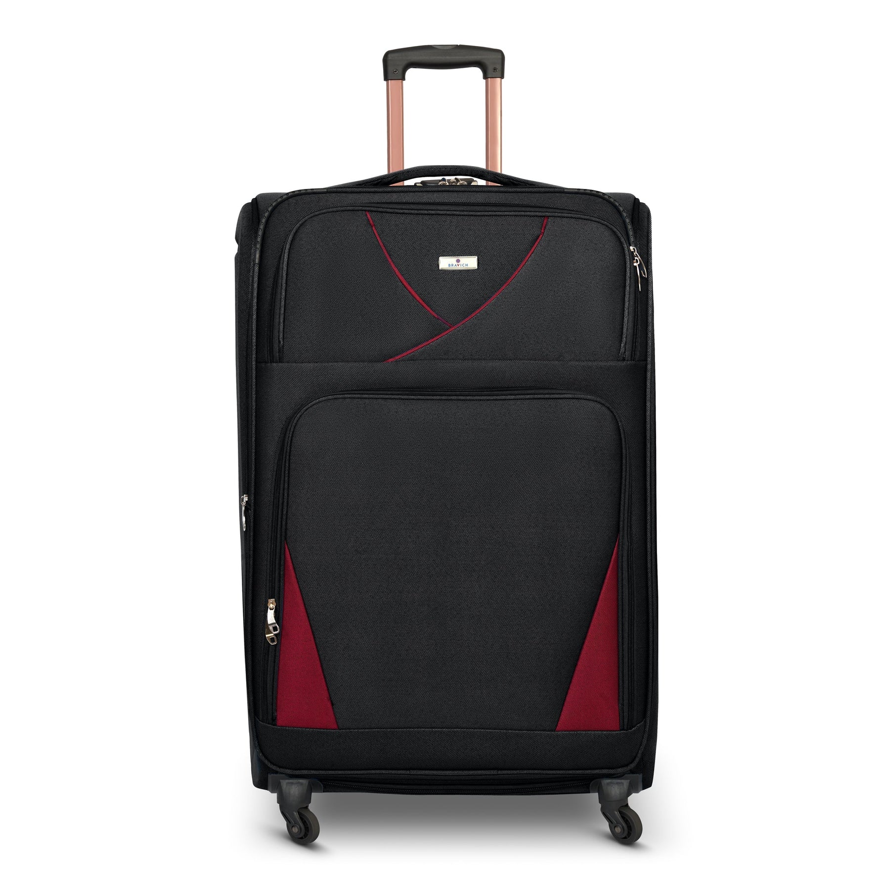 4 - Wheel Suitcase Set Soft Shell Luggage, Set of 4 L,M,S,Cabin - Assorted Colours - Bargainia.com - 