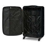 4 - Wheel Suitcase Set Soft Shell Luggage, Set of 4 L,M,S,Cabin - Assorted Colours - Bargainia.com - 