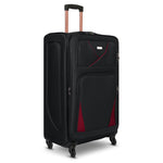 4 - Wheel Suitcase Set Soft Shell Luggage, Set of 4 L,M,S,Cabin - Assorted Colours - Bargainia.com - 
