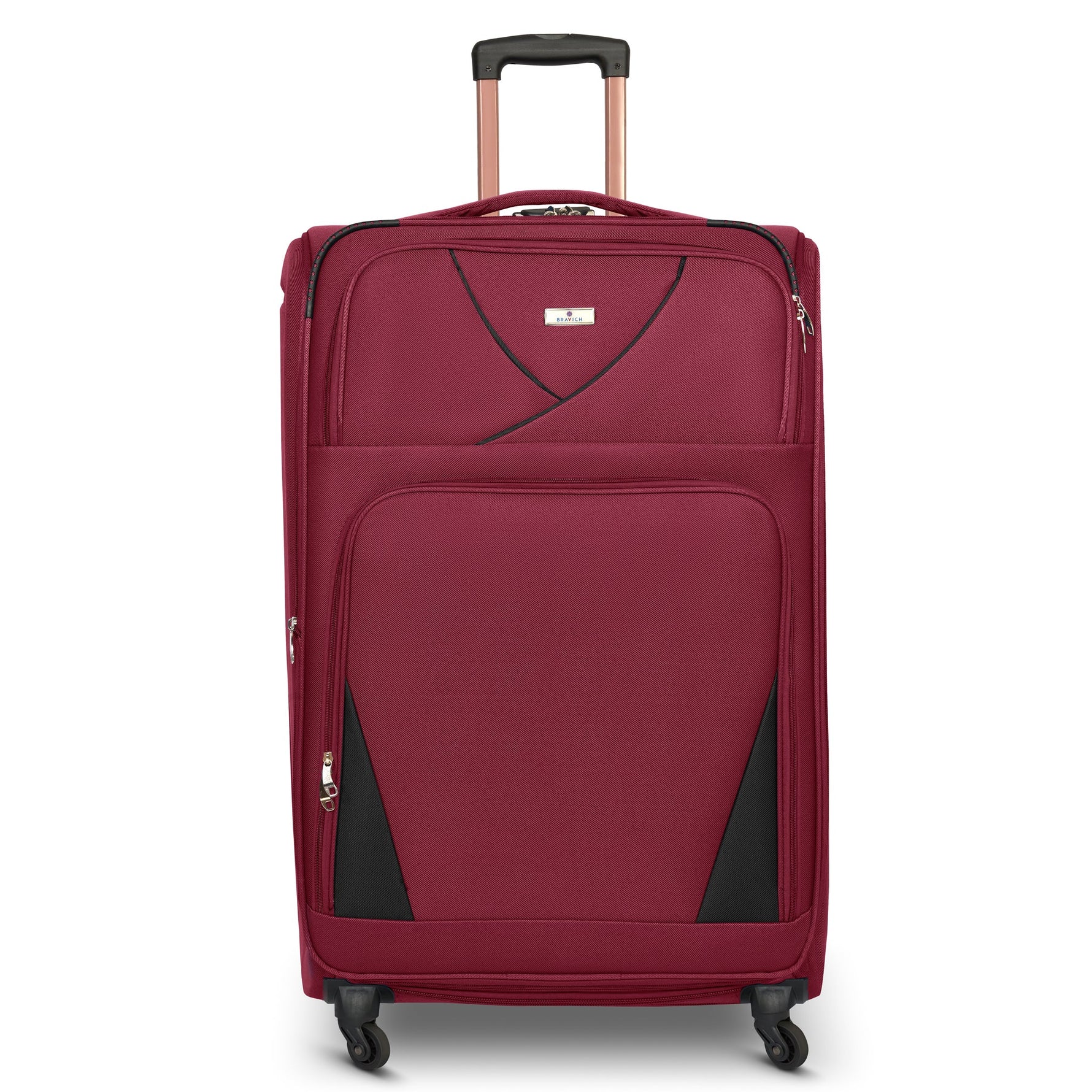 4 - Wheel Suitcase Set Soft Shell Luggage, Set of 4 L,M,S,Cabin - Assorted Colours - Bargainia.com - 