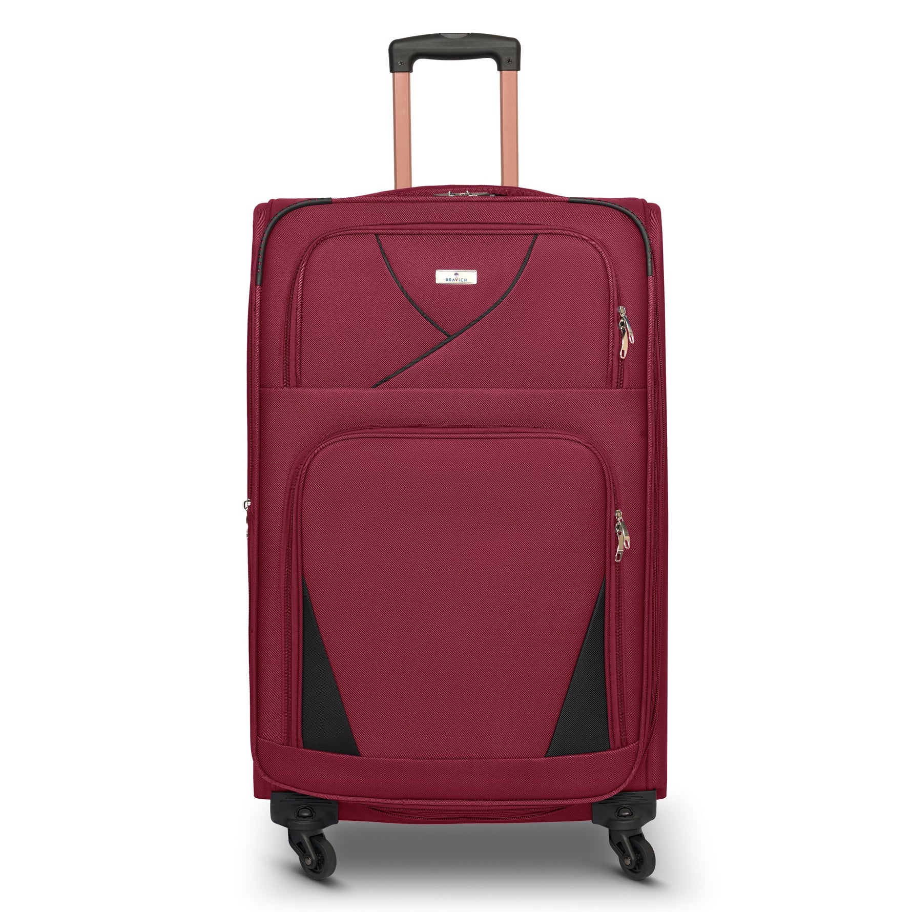 4 - Wheel Suitcase Set Soft Shell Luggage, Set of 4 L,M,S,Cabin - Assorted Colours - Bargainia.com - 