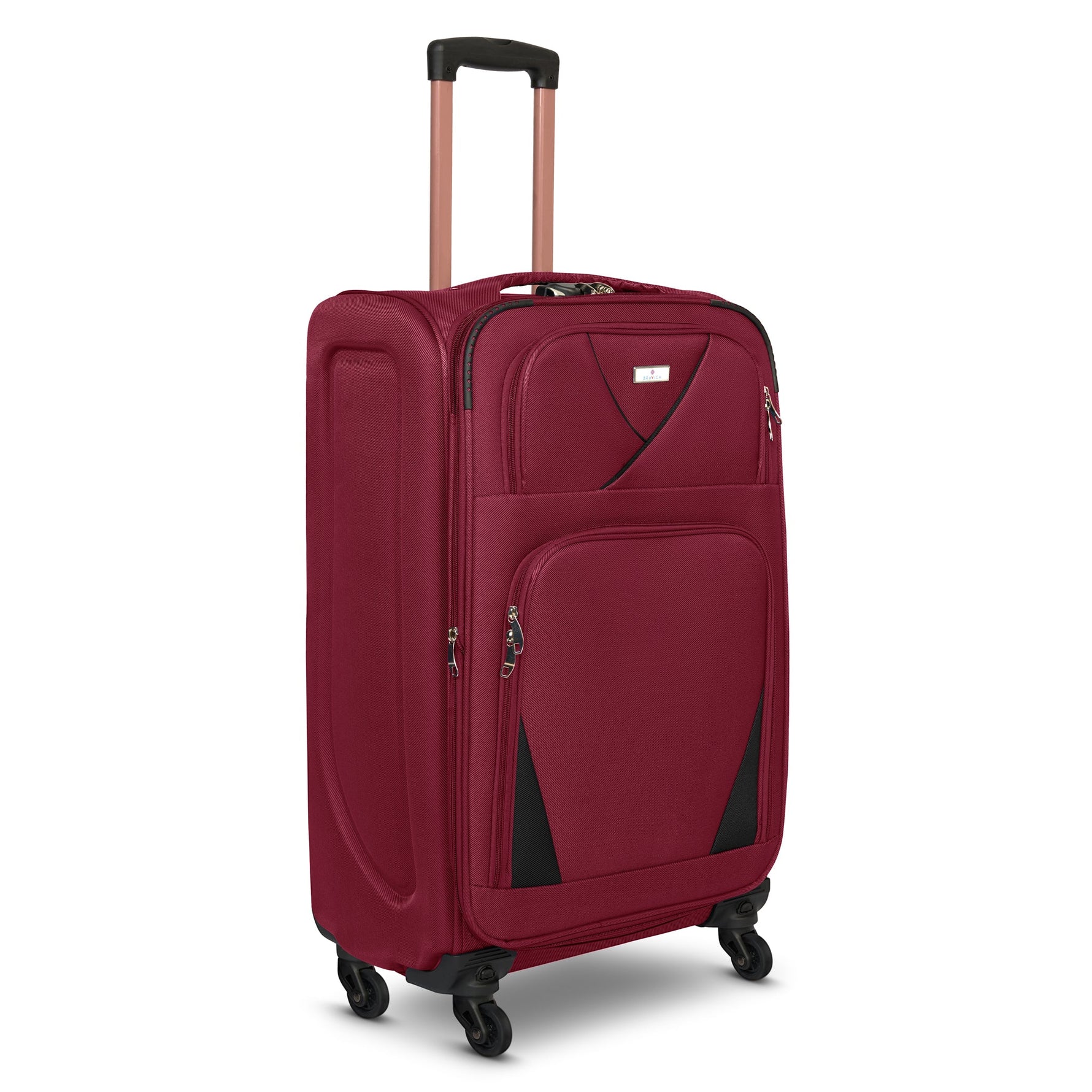 4 - Wheel Suitcase Set Soft Shell Luggage, Set of 4 L,M,S,Cabin - Assorted Colours - Bargainia.com - 