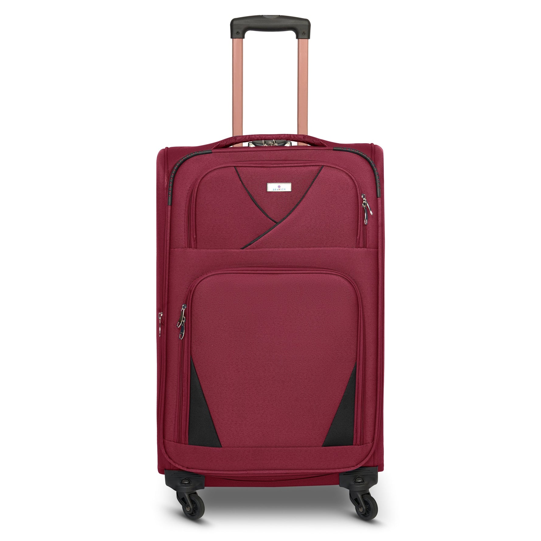 4 - Wheel Suitcase Set Soft Shell Luggage, Set of 4 L,M,S,Cabin - Assorted Colours - Bargainia.com - 
