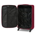 4 - Wheel Suitcase Set Soft Shell Luggage, Set of 4 L,M,S,Cabin - Assorted Colours - Bargainia.com - 