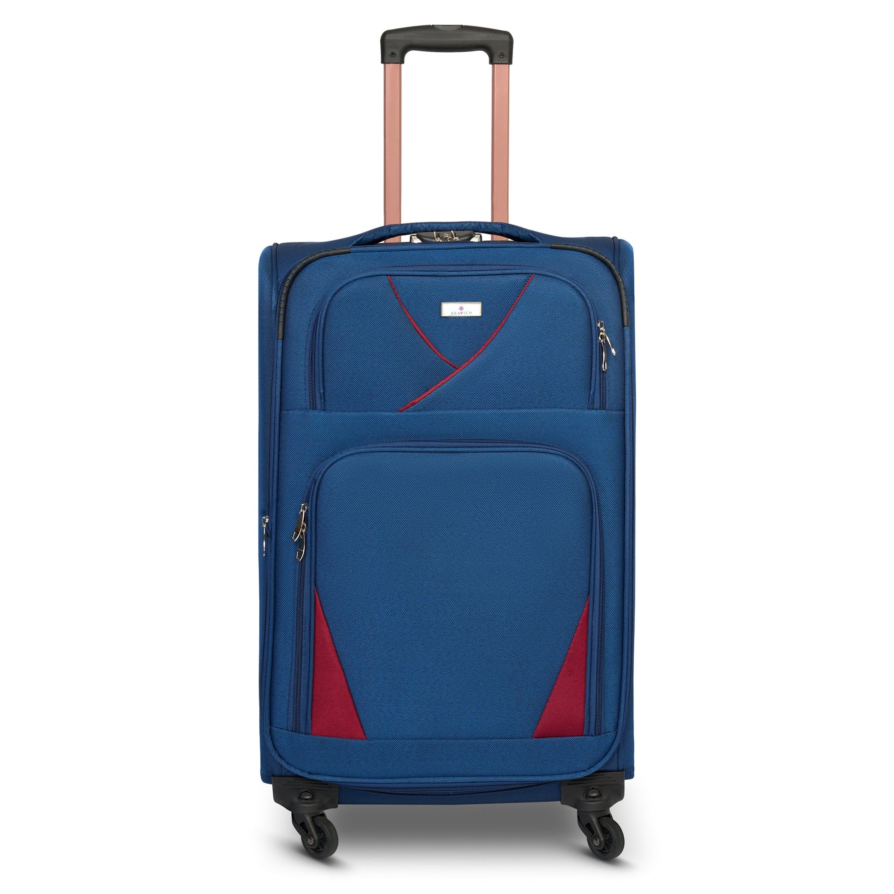 4 - Wheel Suitcase Set Soft Shell Luggage, Set of 4 L,M,S,Cabin - Assorted Colours - Bargainia.com - 