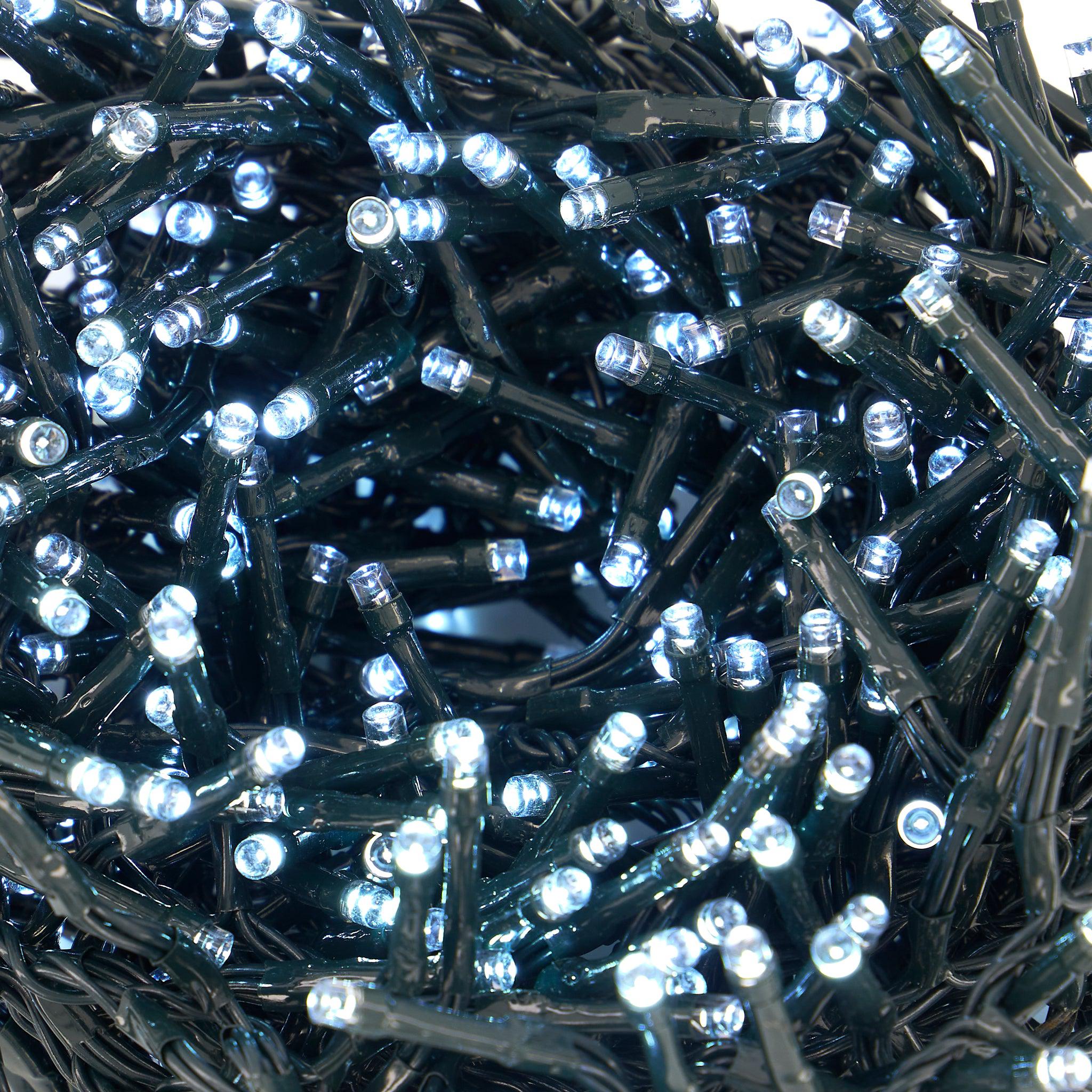 480 LED Cluster Lights Indoor/Outdoor - Cold White - 6m Lighting Clearance