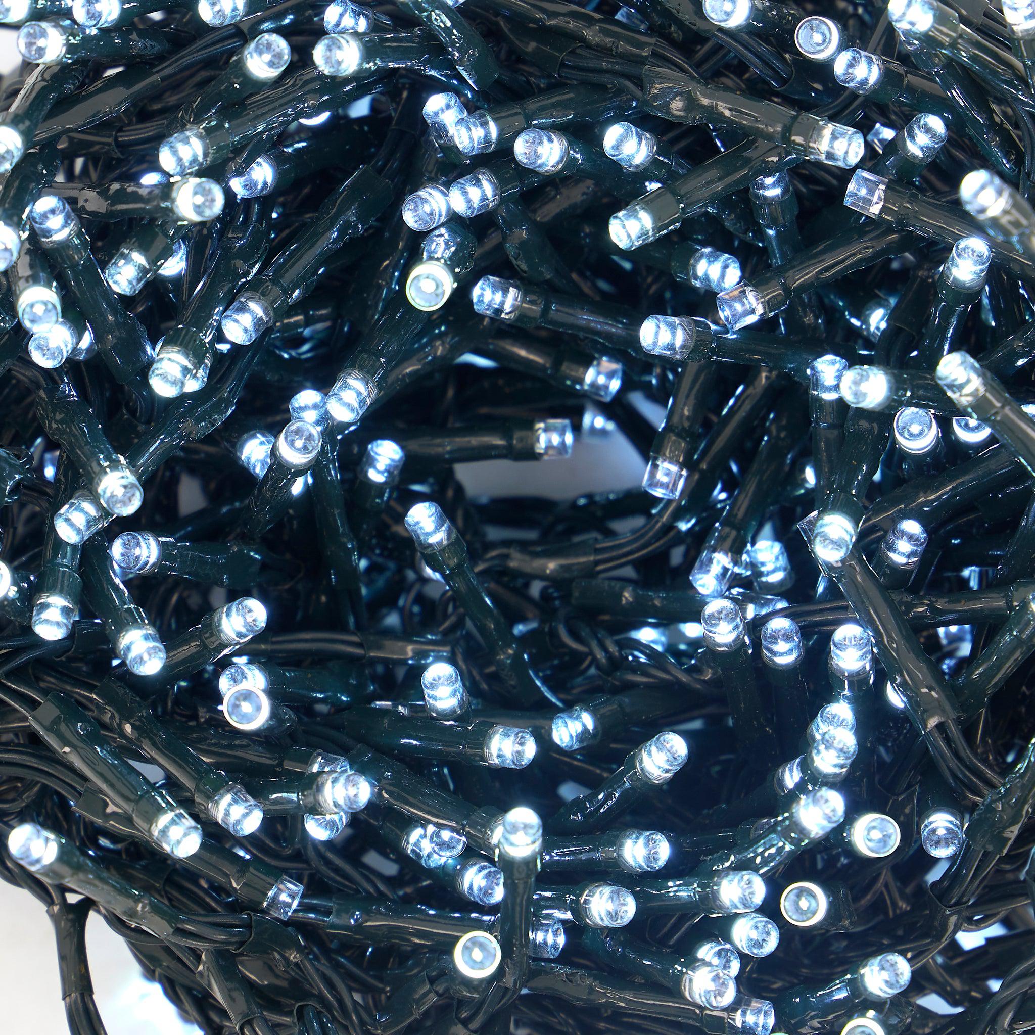 480 LED Cluster Lights Indoor/Outdoor - Cold White - 6m Lighting Clearance