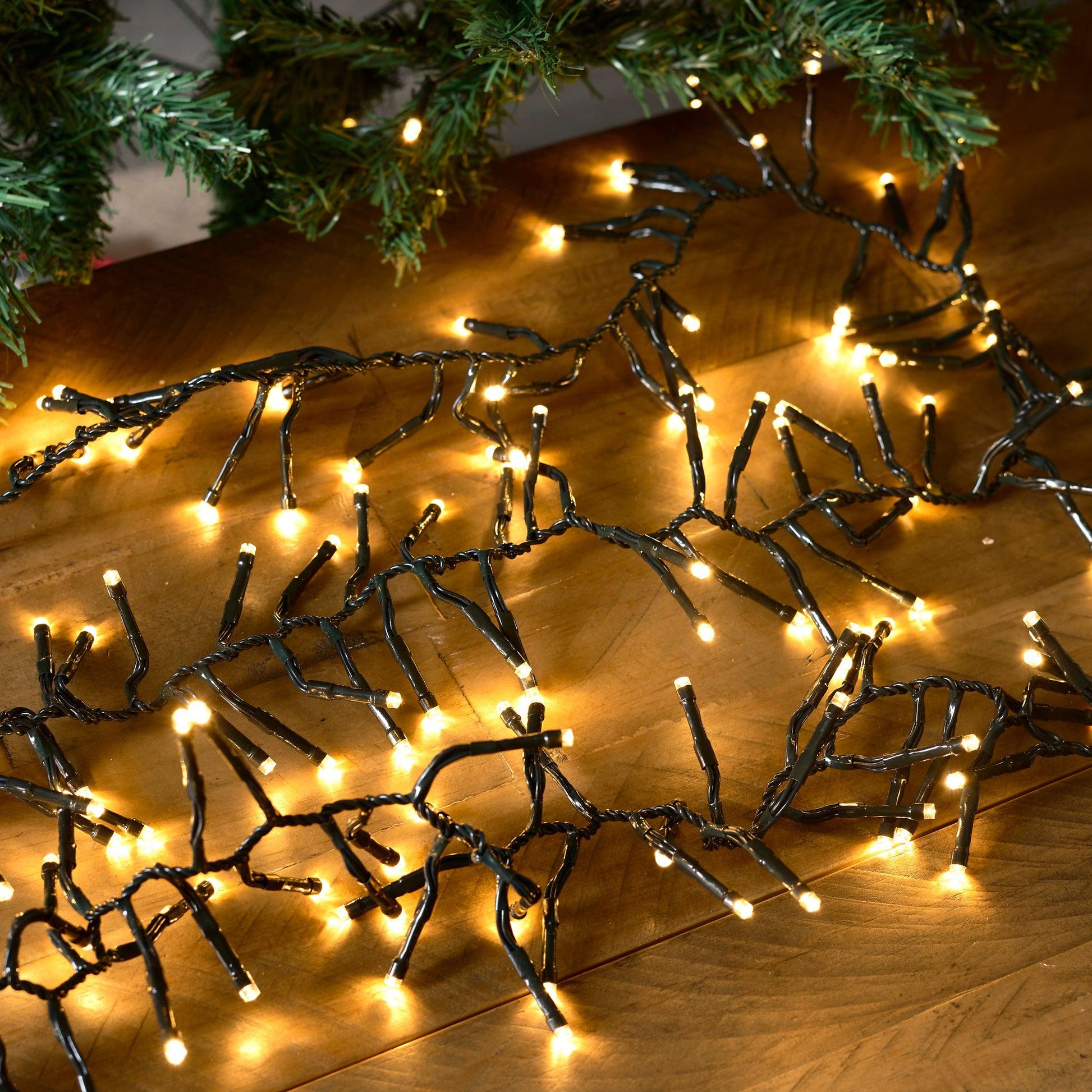 480 LED Cluster Lights Indoor/Outdoor - Warm White - 6m Lighting Clearance