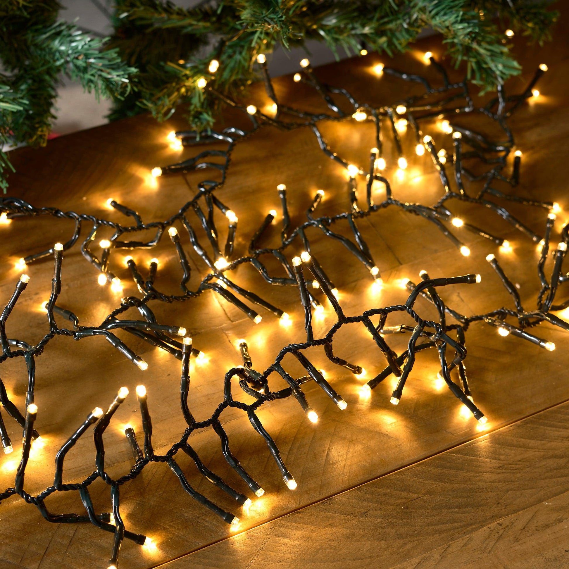 480 LED Cluster Lights Indoor/Outdoor - Warm White - 6m Lighting Clearance