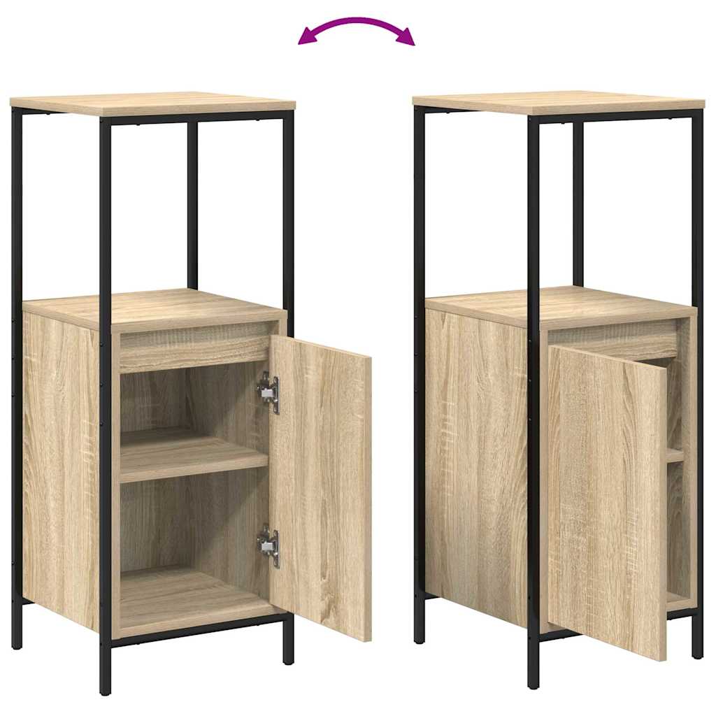 5 - Piece Bathroom Furniture Set in Sonoma Oak Engineered Wood - Bargainia.com - 