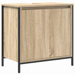 5 - Piece Bathroom Furniture Set in Sonoma Oak Engineered Wood - Bargainia.com - 