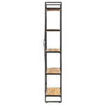 5 - Tier Bookcase 140x30x180 cm Solid Mango Wood - Bargainia.com - 
