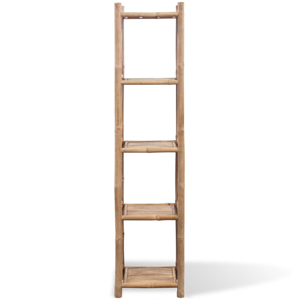 5 - Tier Square Bamboo Shelf - Bargainia.com - 8718475954194 - 242493